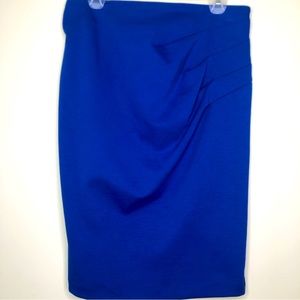 NWT New York & Company Royal Blue Stretch Knit Pencil Skirt